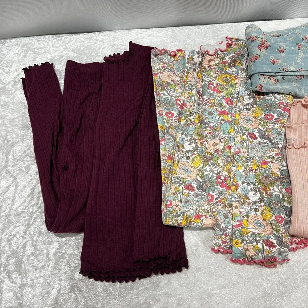 Vaenait Baby Pajama Bundle Lot 6 Pieces Size 120 (XL) 6-7 Years Old Girls Modal